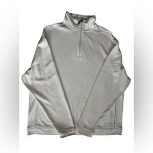 Paradise Collection Classic White Zip-Up Men’s Sweater Waffle Size